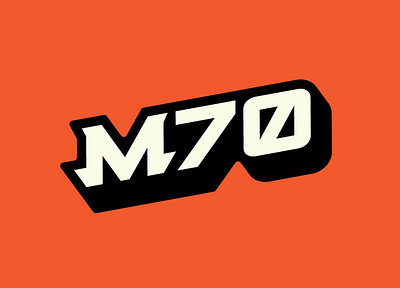 My new logo 70 letter m mammoth number