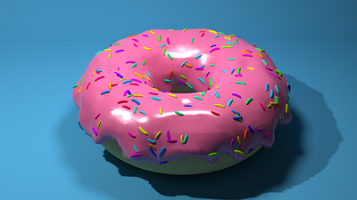 3D Donut 3d blender cool design