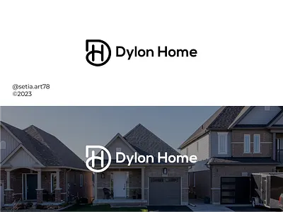 Letter DH Monogram Logo abstract apparel branding clothing concept logo design graphic design icon identity illustration lettering logo logo marca logo mark luxury minimalist logo monogram real estate typhography vector