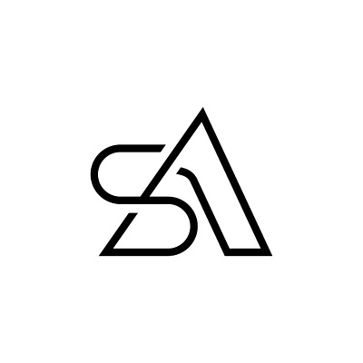 Logo letters S + A branding design graphic design identidadevisual idvisual illustration leonelrocha logo logodesign