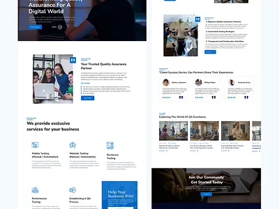 Digital Solutions Redefined: IT Company Website Design design ui ux web desinging