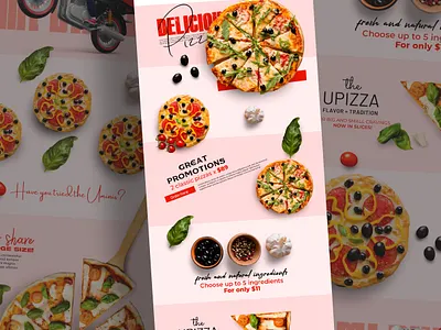 Restaurant Website Landing Page UI Design animation banner design branding design e post eller epost efaysal facebook post design food banner graphic design graphicdesign illustration instagram post logo social media social media design typography ui user interface ux web banner