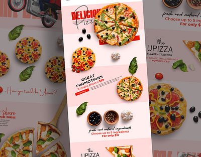 Restaurant Website Landing Page UI Design animation banner design branding design e post eller epost efaysal facebook post design food banner graphic design graphicdesign illustration instagram post logo social media social media design typography ui user interface ux web banner