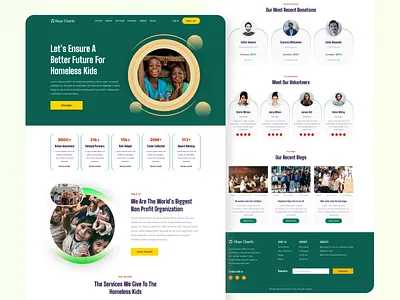 Charity Website Landing Page Design best website design charity charity ui ux charity web design charity website design charity website landing page donation website landingl page design ngo web page ngo website design non profit organization non profit organization website ui ux ui ux ngo web pages website design website for charity website landing page