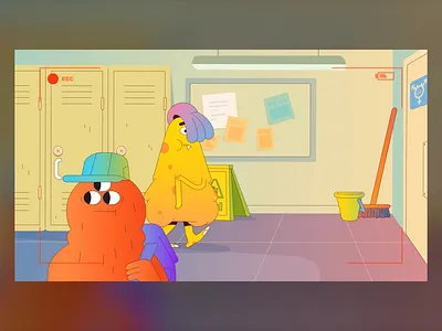 Right Our Story - Oozey 2d animation animation bullying character character design design illustration monster motion graphics school thelittlelabs