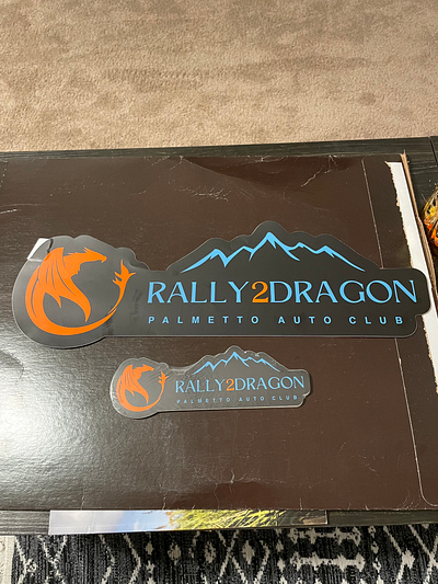 Rally2Dragon Decals ad advertising branding event graphic graphic design logo typography