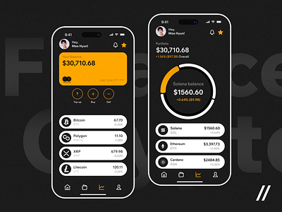 A Cryptocurrency Wallet Mobile iOS App android animation app app interaction crypto cryptocurrency dark theme dashboard design exchange ios management mobile mobile app mobile ui motion online ui ux wallet
