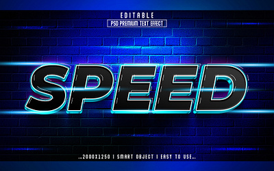 Speed 3D Editable Text Effect Style 3d 3d style text 3d text action colorful text effect psd text effect speed 3d text effect text effect