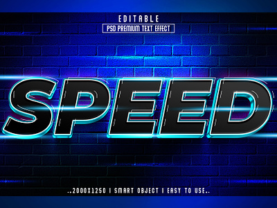 Speed 3D Editable Text Effect Style 3d 3d style text 3d text action colorful text effect psd text effect speed 3d text effect text effect