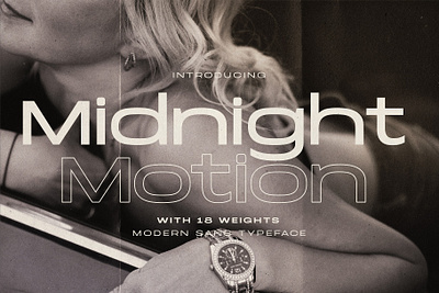 Midnight Motion – Modern Sans Typeface branding business clean elegant fancy fashion font geometric logos magazine minimal modern outline professional rounded sans typeface