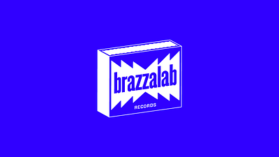 Brazzalab blue branding brazil fire flame funk identity lab label laboratory logo design matchbox music rap square trap