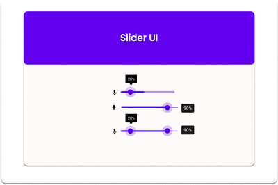 #DailyUI, Day 72, Slider UI slider ui