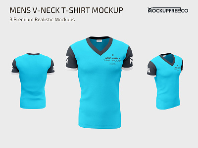 Premium PSD  Polo t-shirt v-neck zipper mockup