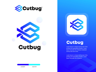 Cutbug ai app branding coding colorful logo creative logo gradient logo logo logo design logo designer logo maker modern logo programming software tech technology ui web web3 website