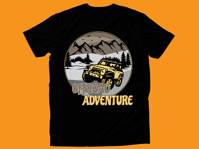 Offroad T-shirt Design sports car