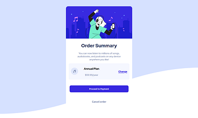 Order summary component ui ux