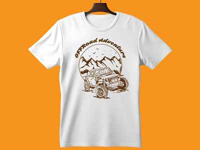 Offroad T-shirt Design sports car