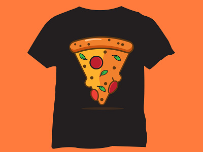 Pizza T-shirt Design positive