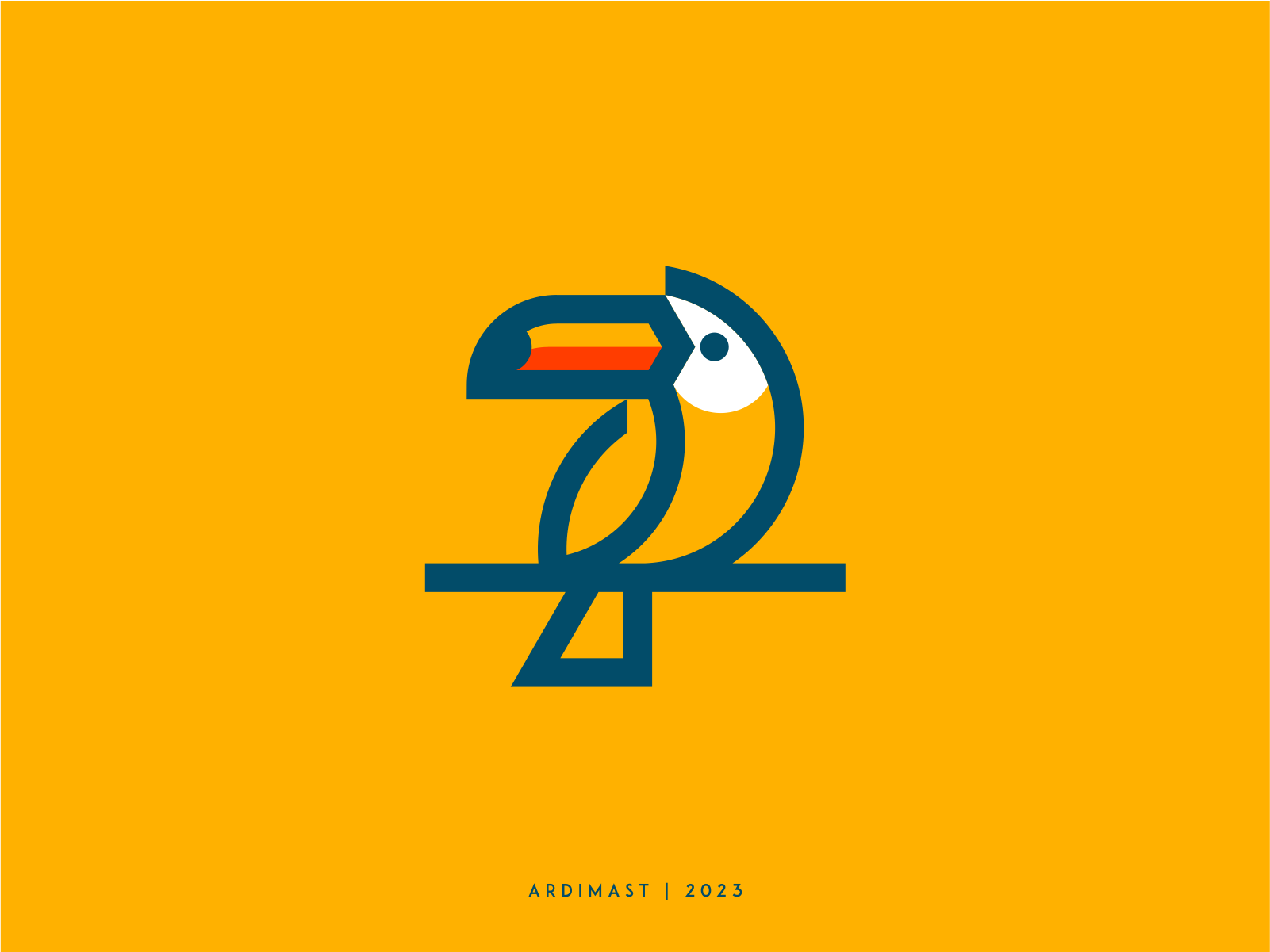 Toucan Bird (Design for sale!) animal bird branding design graphic design icon illustration line logo monoline simple toucan bird tropical vector
