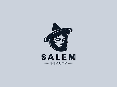 Salem beauty character halloween logo logotype minimalism mystic salem witch woman