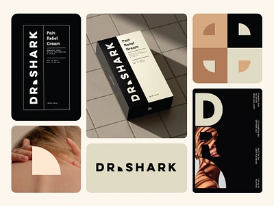 Dr Shark / Supplement / Medicine/ Branding & Packaging Design 3d branding cream doctor health medicine nude packaging design pain pharma relief supplement vitamins wellness