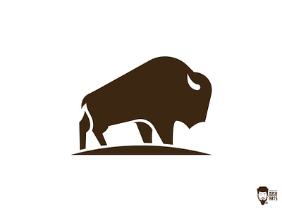 Bison Logo Design animal logo beast bison branding buffalo design design logo flat graphic design huge icon logo logo design logo designer minimal logo minimalist strong vector vector logo wild life