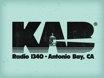 KAB 1340 (John Carpenter's The Fog) 80s colony halloween horror john carpenter leper lighthouse logo radio retro station the fog zombie