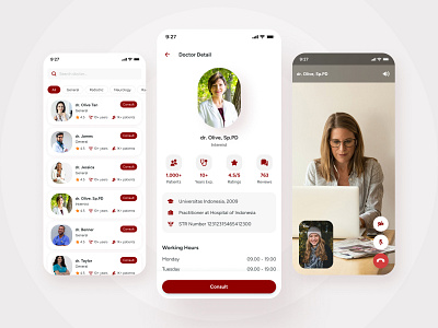 Teleconsultation App Design app design health health app medical app mobile teleconsultation ui ui kit ux