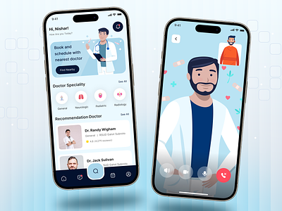 Medical App Design doctor app doctor appointment doctor booking app health app healthcare app hospital app illustration ios app medical app medical care medicine app mobile app online doctor booking patient app pharmacy app ui ux