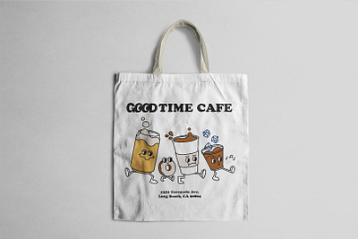 Good Totes beer branding cafe characters coffee drinks good graphic design time tote bag