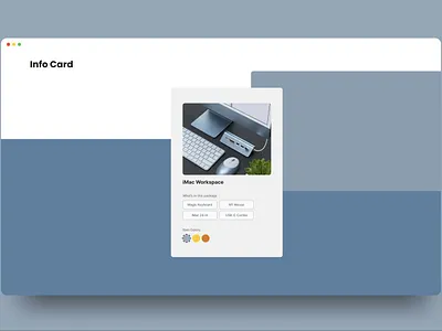 Info Card UI Design card design info card ui