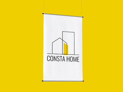 Logo for Consta Home branding design graphic design illustration logo logotype typography vector