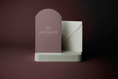 Enchanté Flower & Gift Shop Branding branding design graphic design logo logodesign luxurybranding mockup