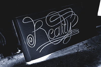 Reality - WIP (Lettering Issue 2 — Monoline Lettering) 2023 branding creative lettering custom lettering daily dispatch decorative lettering design design inspiration detailed draft florals graphic design hand lettering lettering inspiration logotype traditional lettering typography vintage lettering wip work in progress
