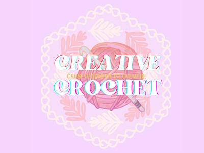 Hooked art branding crochet design graphic design logo