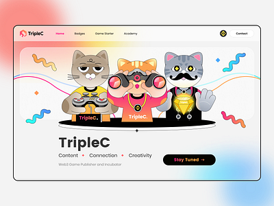 Web3 TripleC Project app branding design graphic design illustration logo typography ui ux vector