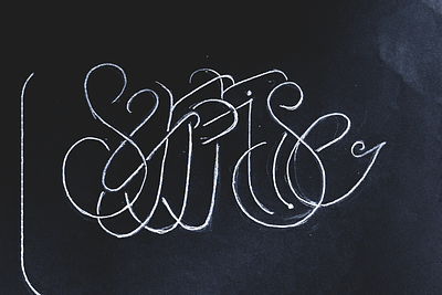 Surprise - WIP (Lettering Issue 2 — Monoline Lettering) branding creative lettering custom lettering decorative lettering design design inspiration detailed experiments first drafts graphic design hand lettering lettering ideas lettering styles monogram monoline traditional lettering typography vintage lettering wip work in progress