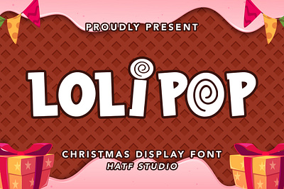 LOLI POP banner book brand cartoon christmas clothing comic cover cute decorative display flyer hatf label logo playful poster product unique xmas