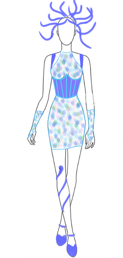 Halloween Fantasy art design dress dress design fashion fashion design graphic design sketch