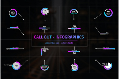 Infographics Call Out | After Effect animation branding graphic design motion graphics ui