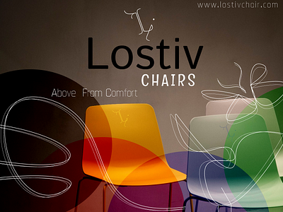 LOSTIV CHAIRS LOGO & POSTER branding design graphic design logo typography