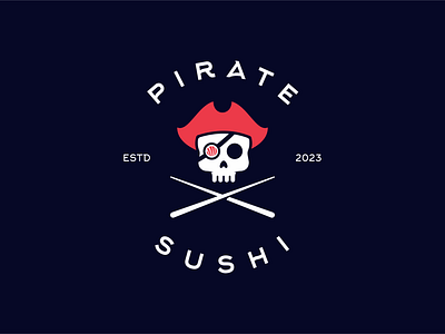 Pirate Sushi logo pirate sushi
