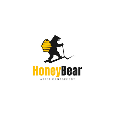 Honey Bear animal bear bee branding creative design elegant graphic design honey icon illustration logo logo design logomark mascot unique vector