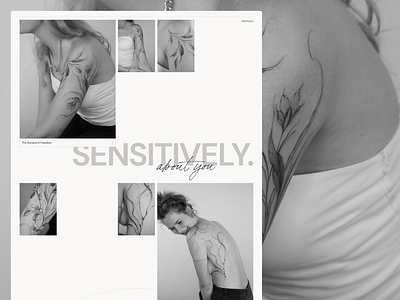 Tattoo artist portfolio website design figma onepage portfolio ui web webdesign