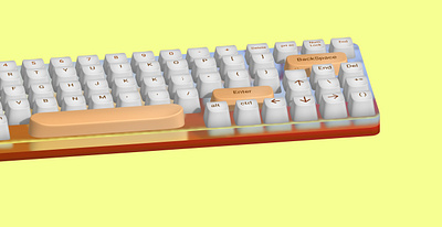 Mechanic keyboard 3d animation branding design glass graphic design illustration keyboard mechanic keyboard