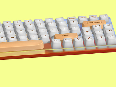 Mechanic keyboard 3d animation branding design glass graphic design illustration keyboard mechanic keyboard