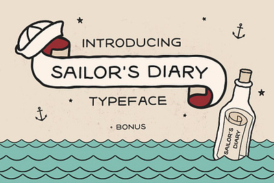 Sailors Diary Tattoo Style Font Free Download american comic diary font fontself ink inked jerry john retro sailor sailor´s tattoo traditional