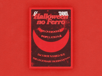 Halloween no Ferro design graphic design halloween illustration party poster print scary