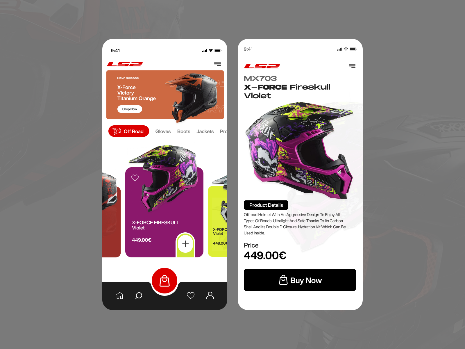 LS2 App design UI Challenge #3 graphic design