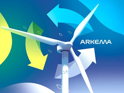 Arkema - energy agency brand branding colorfull corporate energy explanation gradients illustration illustrations material photoshop product report system web